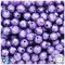 BeadTin Light Purple Pearl 10mm Faceted Round Plastic Craft Beads (225pcs)